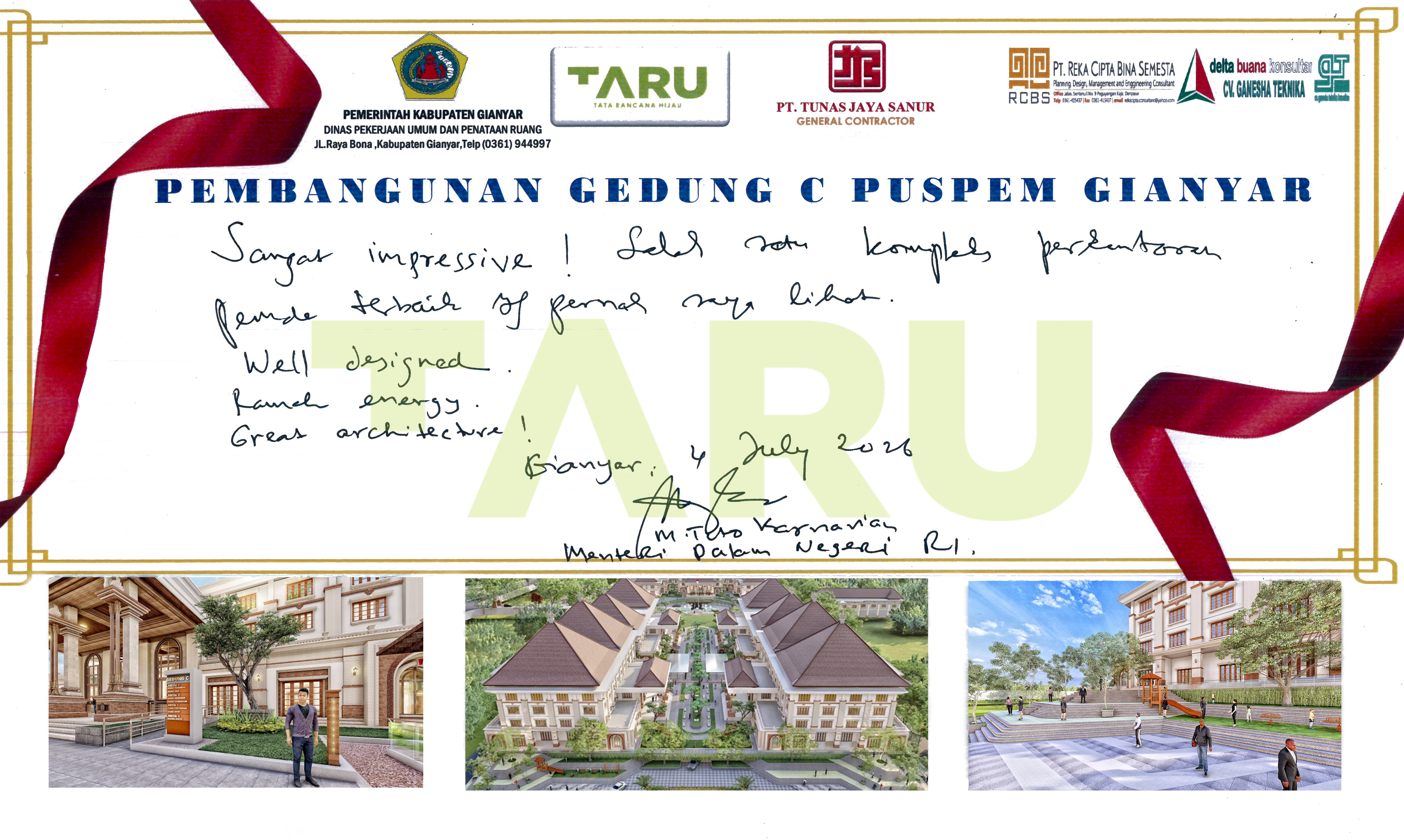 Pembangunan Gedung C - Puspem Gianyar